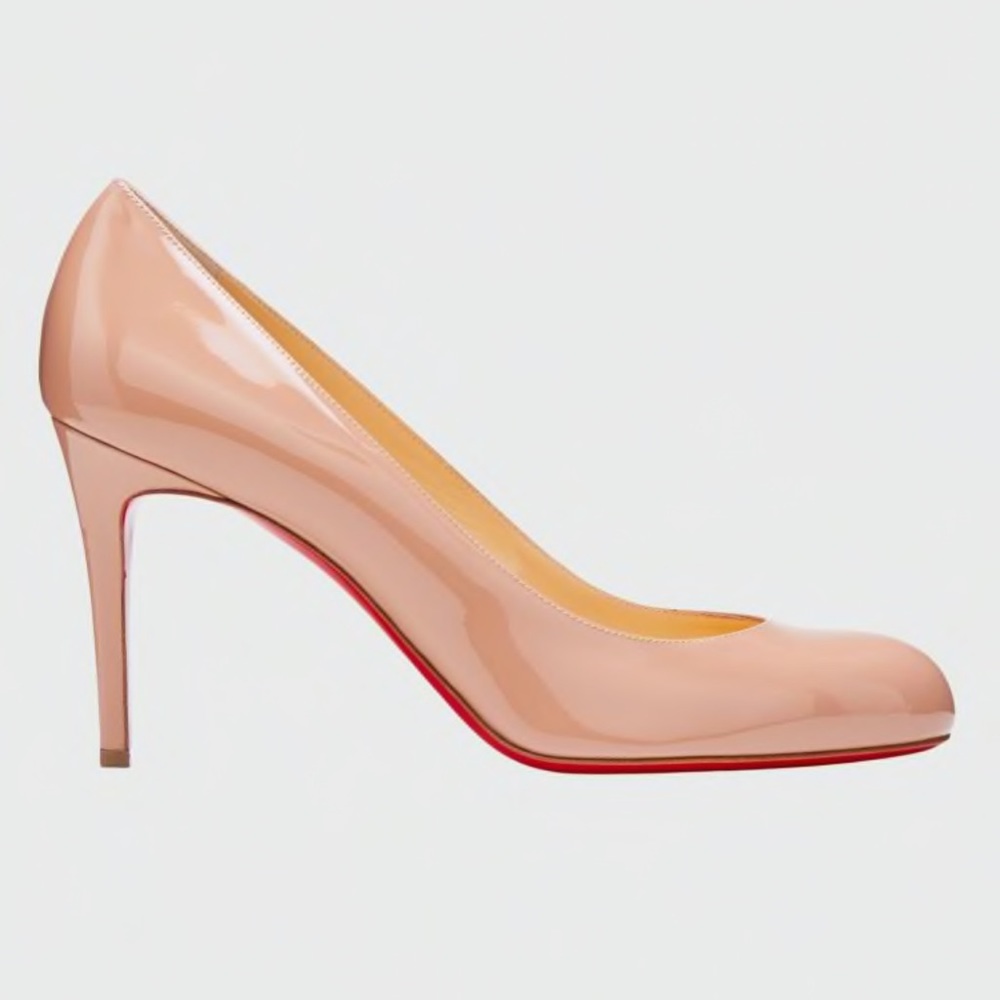 Christian Louboutin nude shoes size 39.5 like new